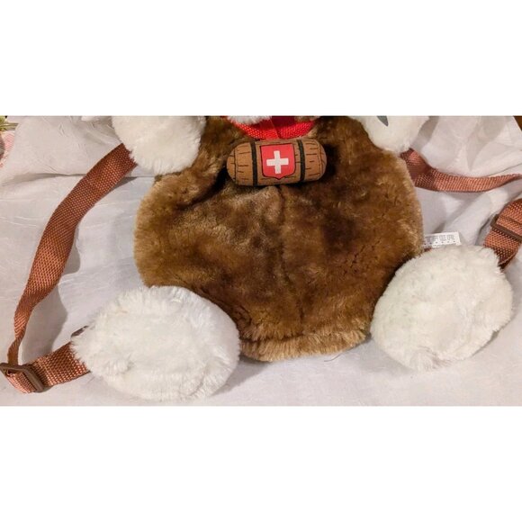 St. Bernard Dog Backpack Plush Tags Cotfer Geneve Swiss Collection Bag Toddler - Picture 7 of 14